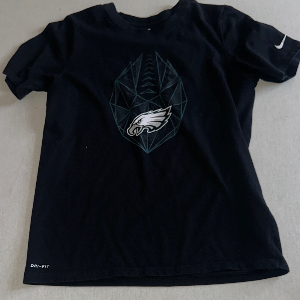 Mens Size Large Eagles Nike Black Dri-FIT Graphic Tee